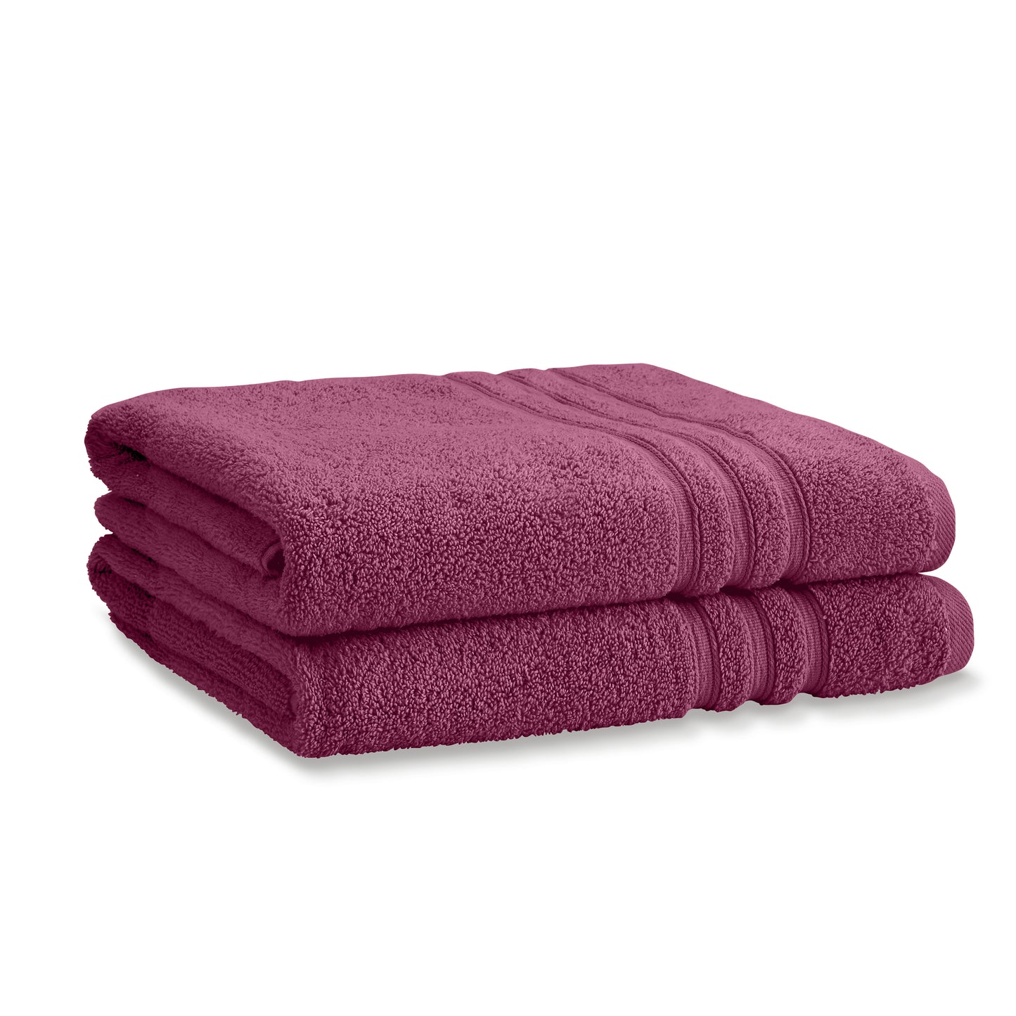 Catherine Lansfield Zero Twist Bath Towels - Raspberry