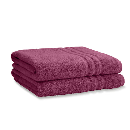Catherine Lansfield Zero Twist Bath Towels - Raspberry