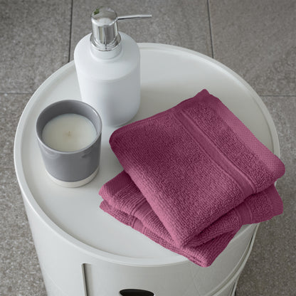Catherine Lansfield Zero Twist Bath Towels - Raspberry