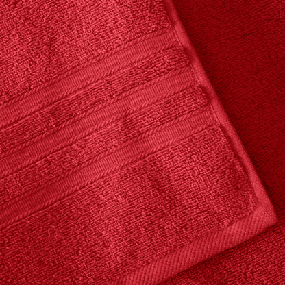 Catherine Lansfield Zero Twist Bath Towels - Red