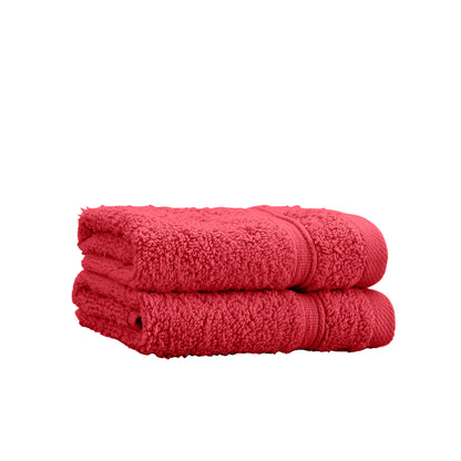 Catherine Lansfield Zero Twist Bath Towels - Red