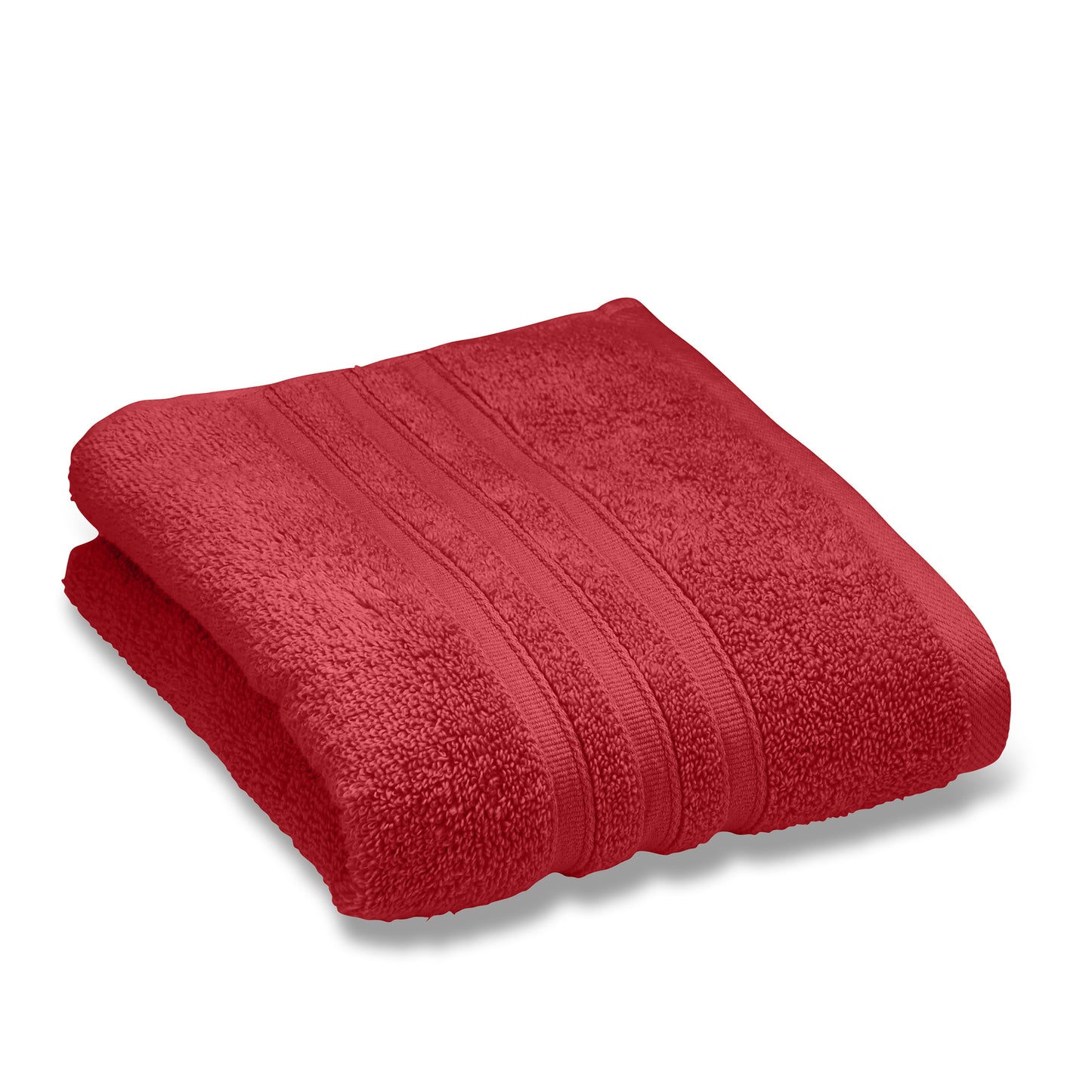 Catherine Lansfield Zero Twist Bath Towels - Red