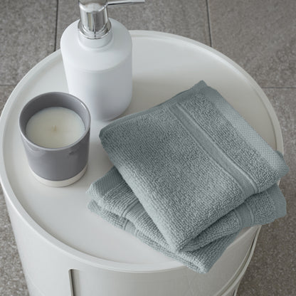 Catherine Lansfield Zero Twist Bath Towels - Sage Green