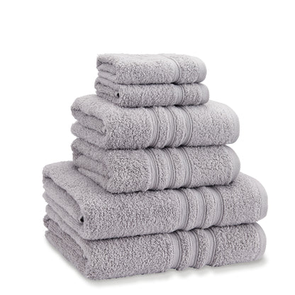 Catherine Lansfield Zero Twist Bath Towels - Silver