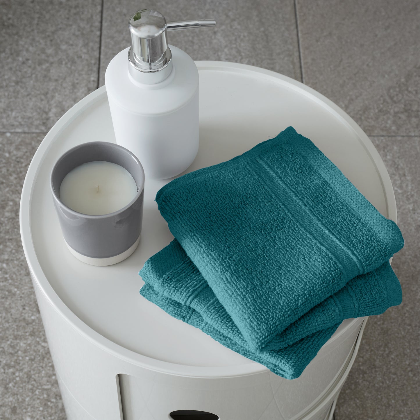 Catherine Lansfield Zero Twist Bath Towels - Teal