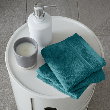 Catherine Lansfield Zero Twist Bath Towels - Teal