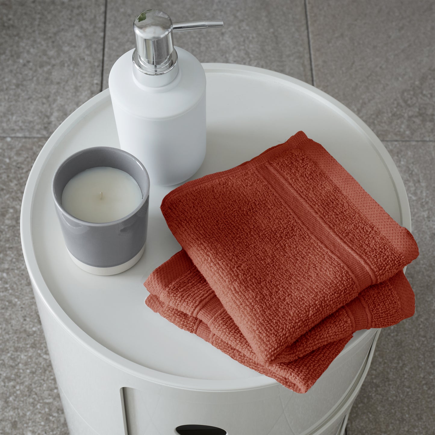Catherine Lansfield Zero Twist Bath Towels - Terracotta