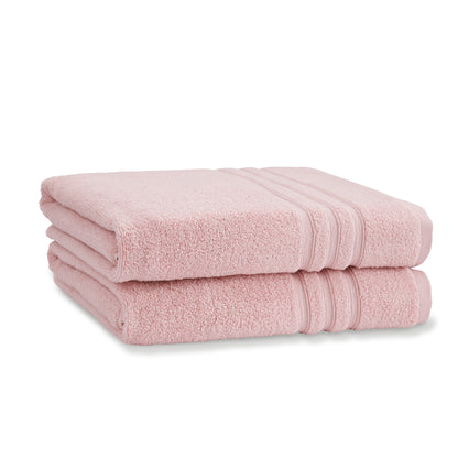 Catherine Lansfield Zero Twist Bath Towels - Pink