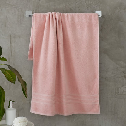 Catherine Lansfield Zero Twist Bath Towels - Pink