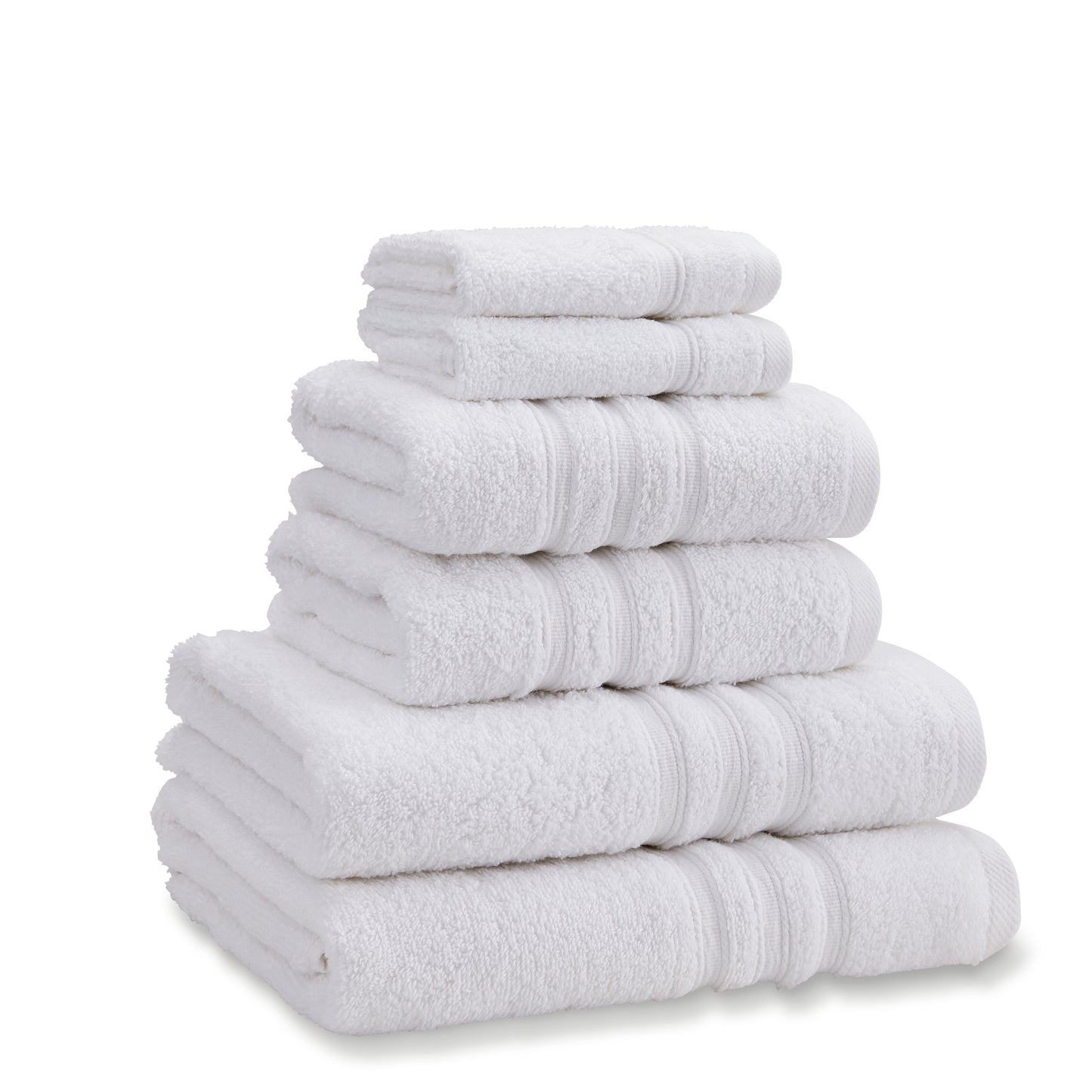 Catherine Lansfield Zero Twist Bath Towels - White