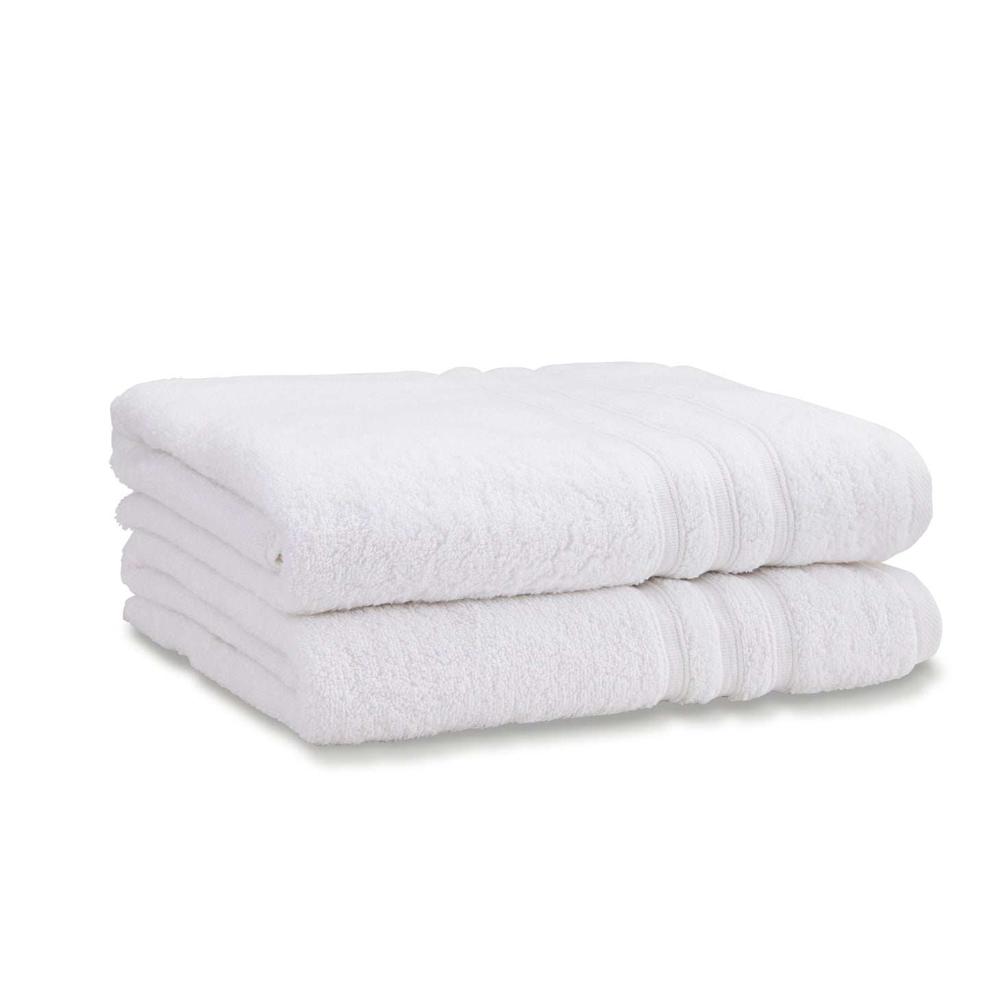 Catherine Lansfield Zero Twist Bath Towels - White