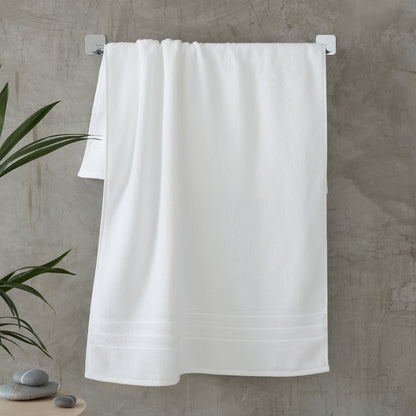 Catherine Lansfield Zero Twist Bath Towels - White