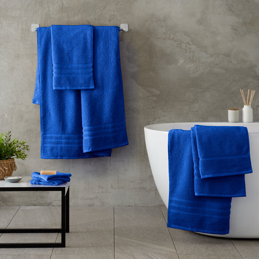 Catherine Lansfield Zero Twist Bath Towels - Cobalt Blue
