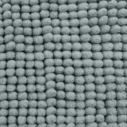Catherine Lansfield Extra Long Bobble Bath Mat - Sage Green