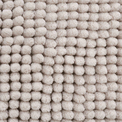 Catherine Lansfield Extra Long Bobble Bath Mat - Natural