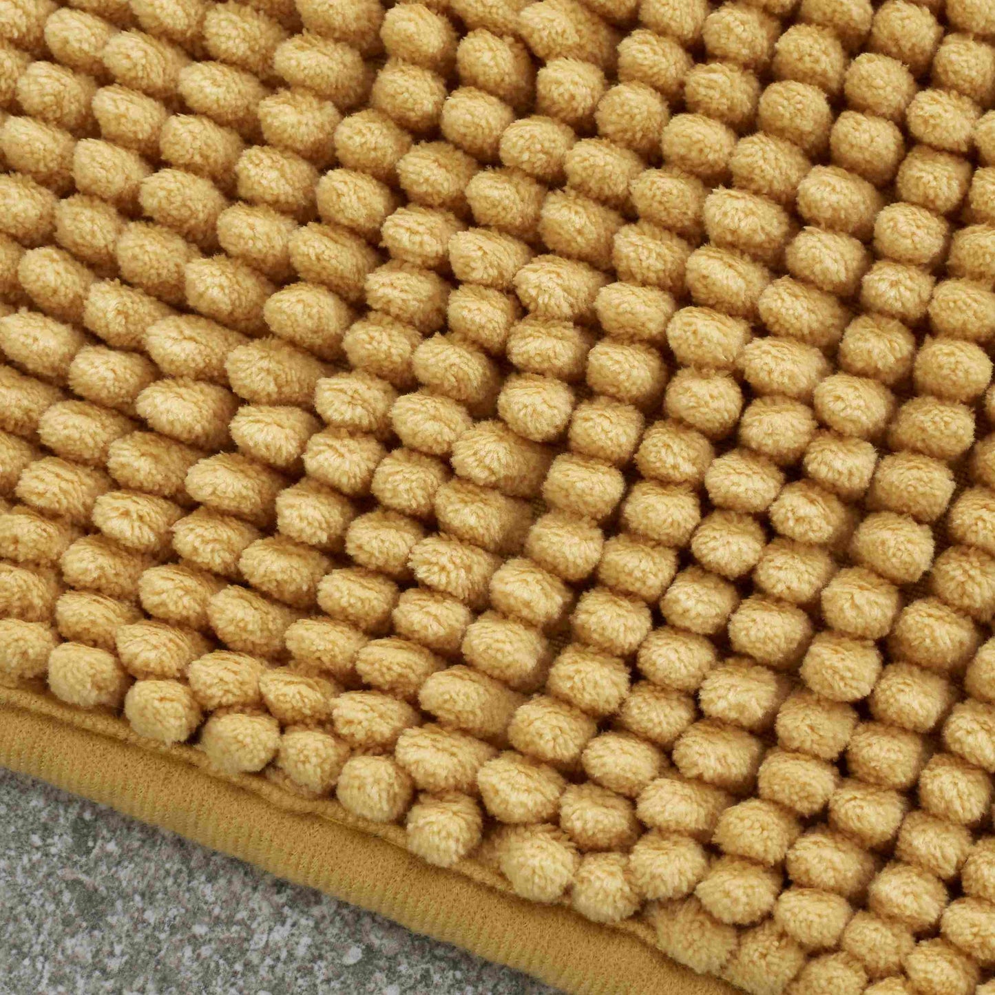 Catherine Lansfield Bobble Bath Mat - Ochre