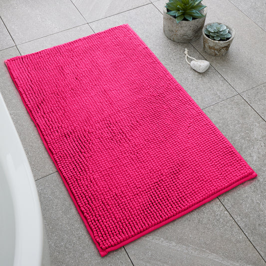 Catherine Lansfield Bobble Bath Mat - Hot Pink
