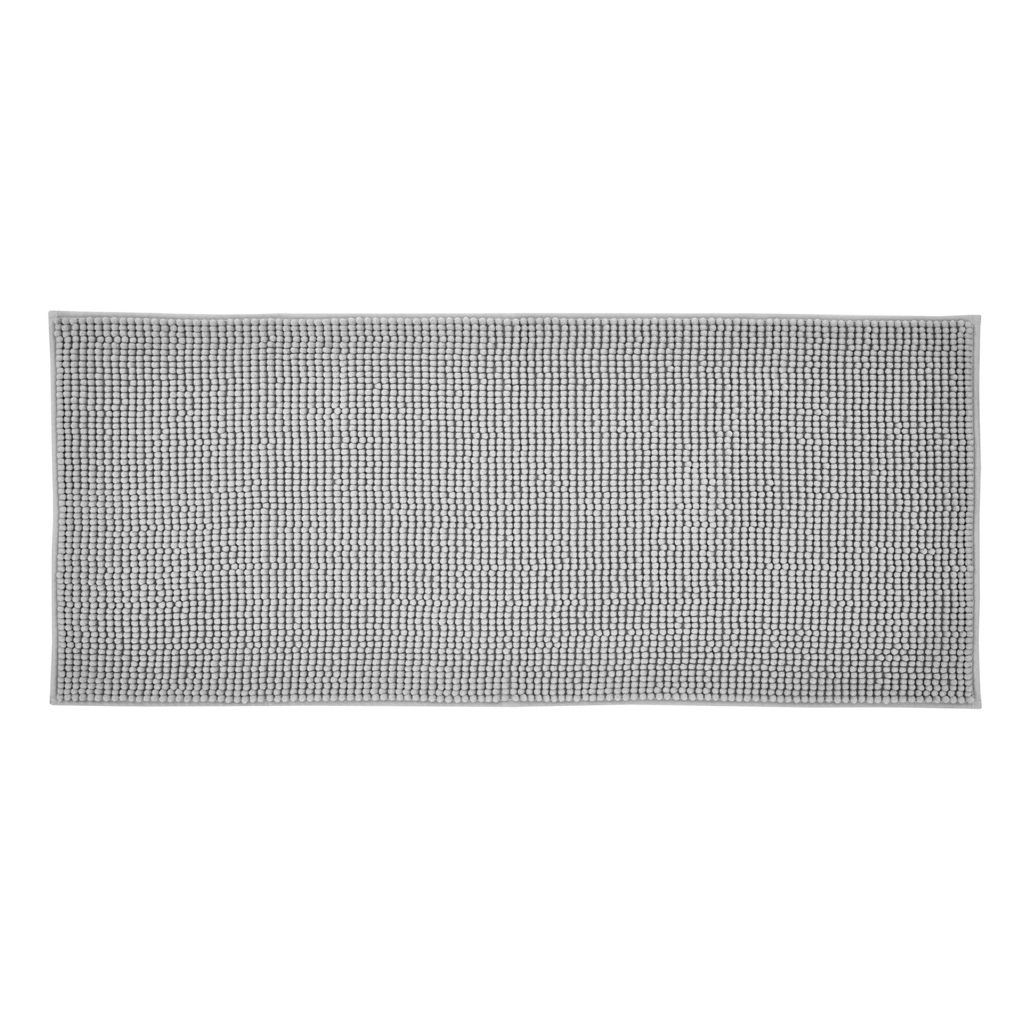 Catherine Lansfield Extra Long Bobble Bath Mat - Silver