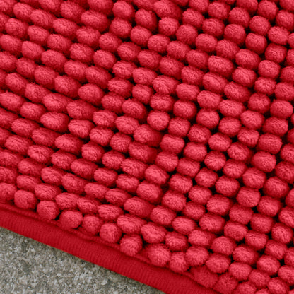 Catherine Lansfield Bobble Bath Mat - Red