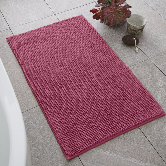 Catherine Lansfield Bobble Bath Mat - Raspberry