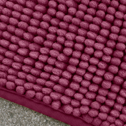 Catherine Lansfield Bobble Bath Mat - Raspberry