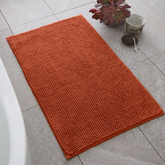 Catherine Lansfield Bobble Bath Mat - Terracotta