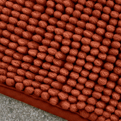 Catherine Lansfield Bobble Bath Mat - Terracotta