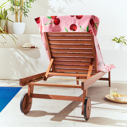 Catherine Lansfield Cherries Lounger Beach Towel
