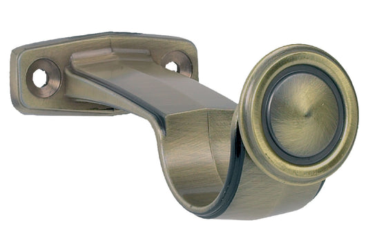Hallis Galleria 35mm Metal Curtain Pole Centre Bracket - Burnished Brass