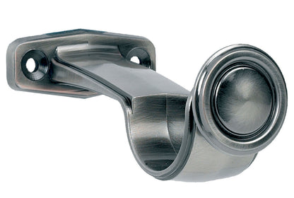 Hallis Galleria 35mm Metal Curtain Pole Centre Bracket - Brushed Silver