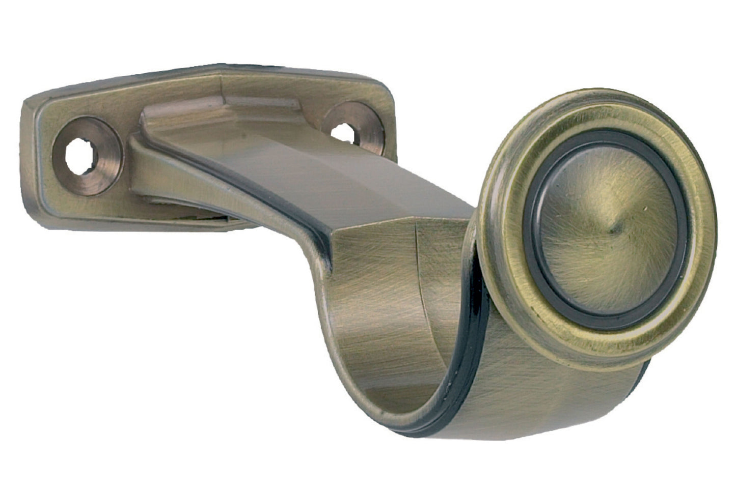 Hallis Galleria 50mm Metal Curtain Pole Centre Bracket - Burnished Brass