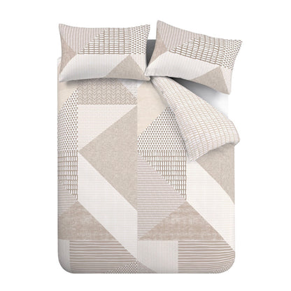 Catherine Lansfield Larsson Geo Duvet Cover Set - Natural