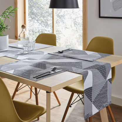 Catherine Lansfield Larsson Geo Placemats (Pack of 2) - Grey