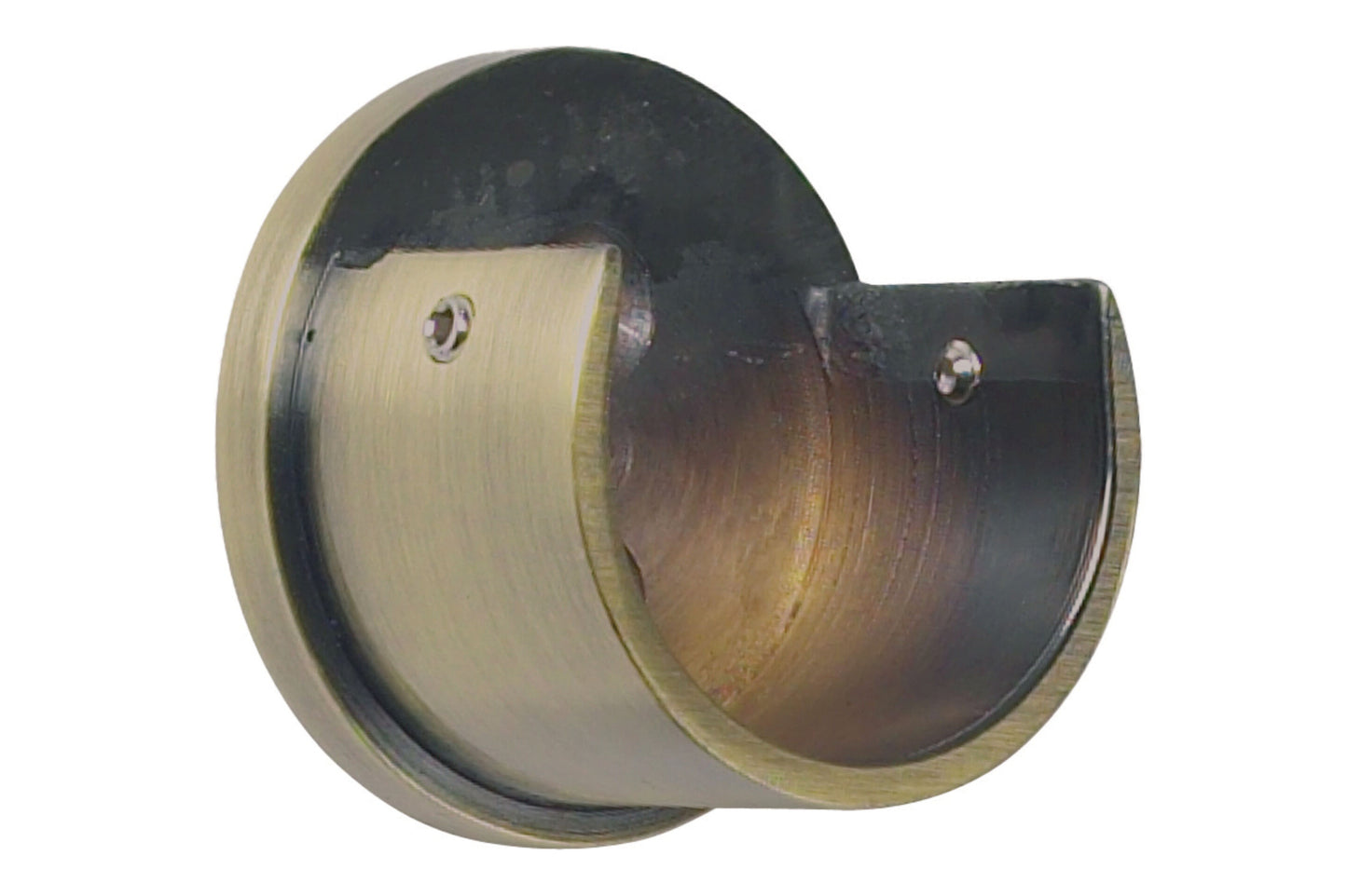 Hallis Galleria 35mm Metal Curtain Pole Recess Bracket - Burnished Brass