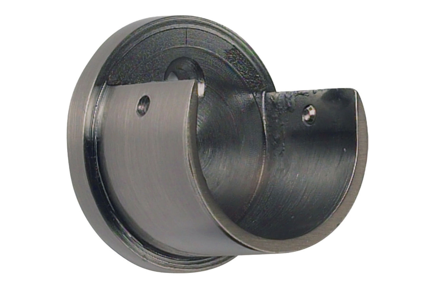 Hallis Galleria 35mm Metal Curtain Pole Recess Bracket - Brushed Silver