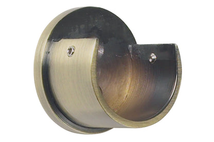 Hallis Galleria 50mm Metal Curtain Pole Recess Bracket - Burnished Brass