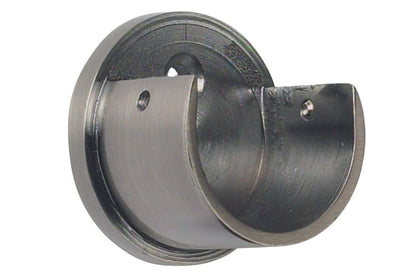 Hallis Galleria 50mm Metal Curtain Pole Recess Bracket - Brushed Silver