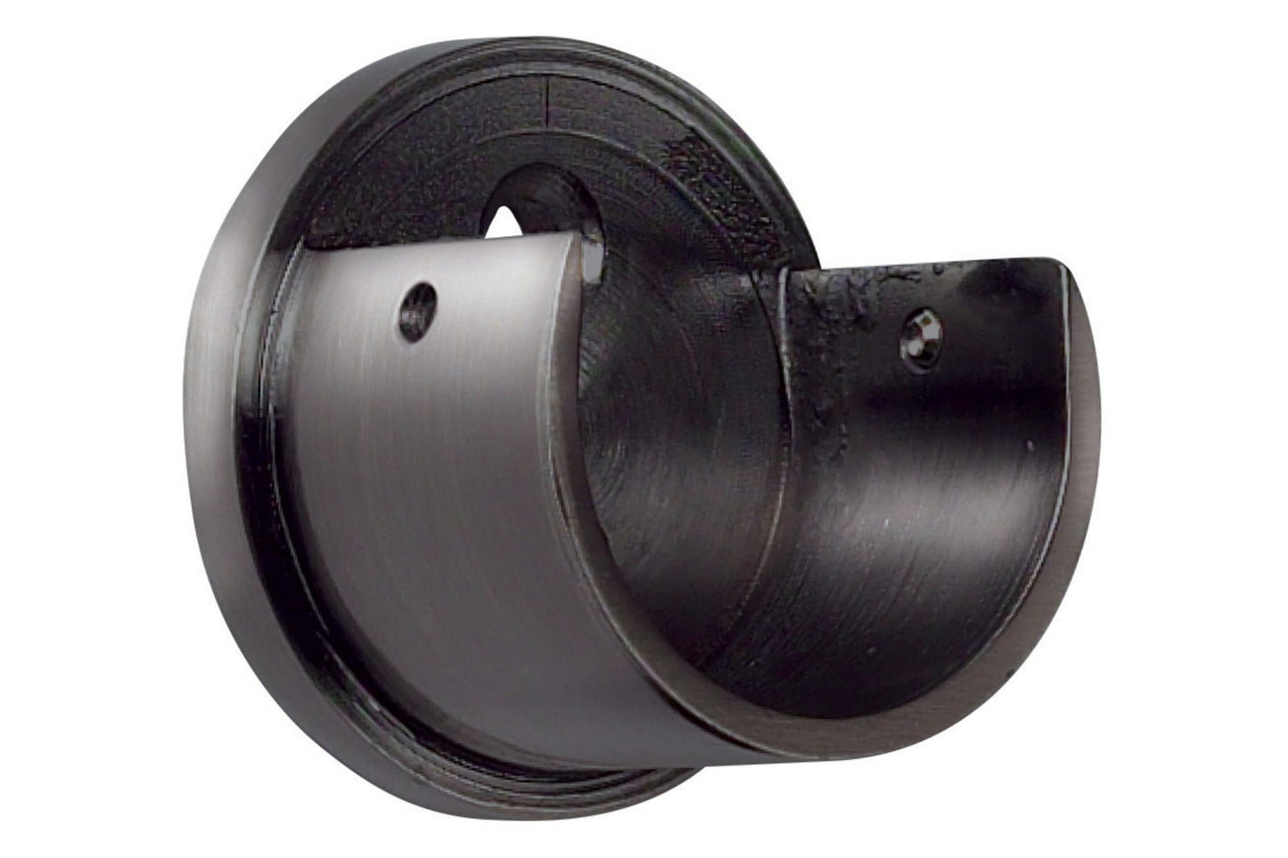 Hallis Galleria 35mm Metal Curtain Pole Recess Bracket - Black Nickel