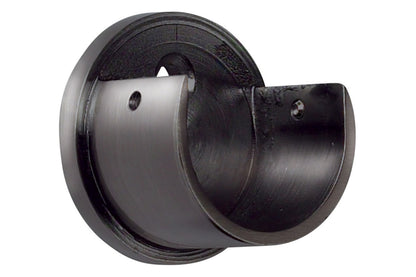 Hallis Galleria 35mm Metal Curtain Pole Recess Bracket - Black Nickel