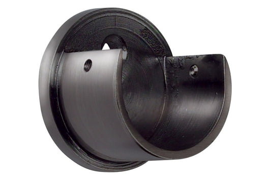 Hallis Galleria 35mm Metal Curtain Pole Recess Bracket - Black Nickel