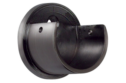 Hallis Galleria 50mm Metal Curtain Pole Recess Bracket - Black Nickel
