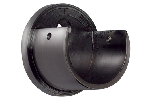 Hallis Galleria 50mm Metal Curtain Pole Recess Bracket - Black Nickel