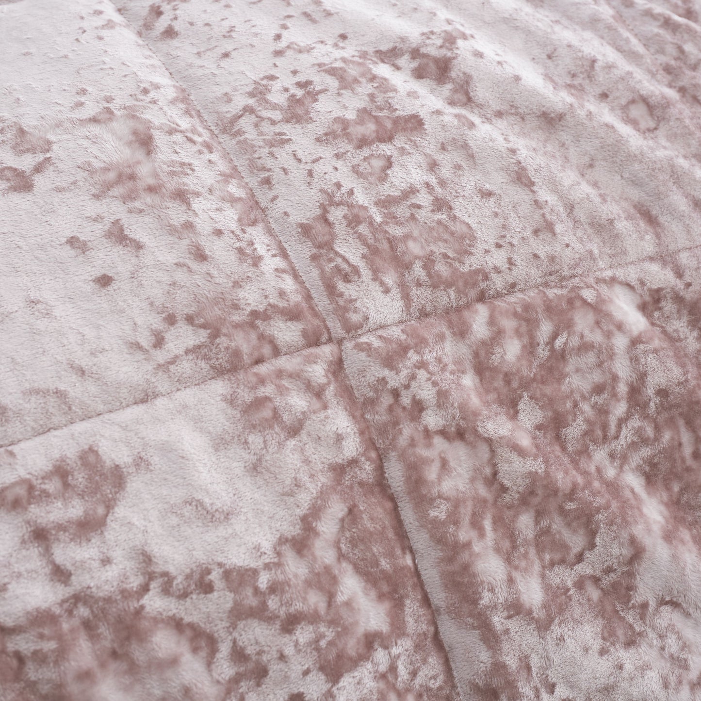 Catherine Lansfield Crushed Velvet Bedspread - Blush