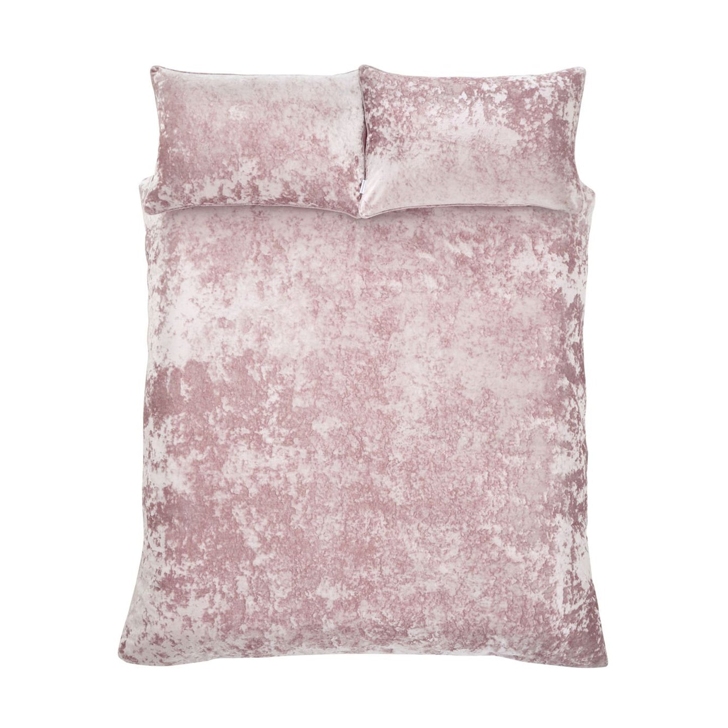 Catherine Lansfield Crushed Velvet Duvet Cover Set - Blush