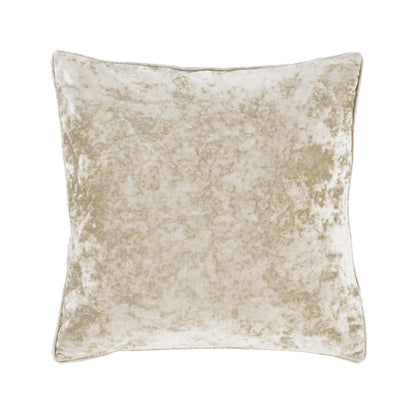 Catherine Lansfield Crushed Velvet Filled Cushion 55cm x 55cm - Natural