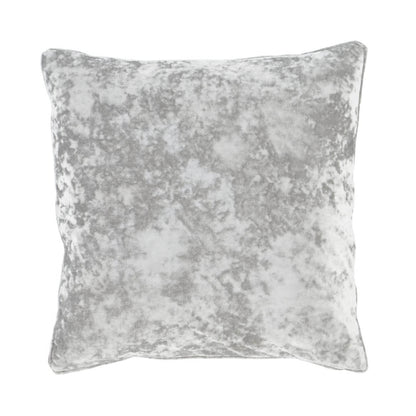 Catherine Lansfield Crushed Velvet Filled Cushion 55cm x 55cm - Silver
