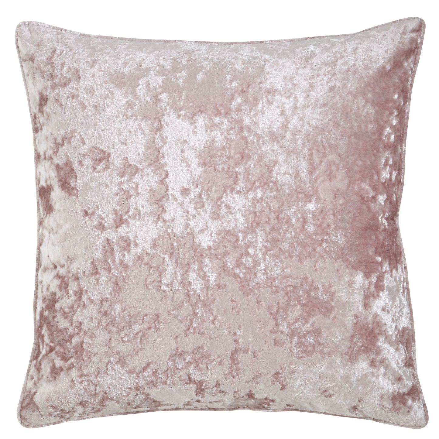 Catherine Lansfield Crushed Velvet Filled Cushion 55cm x 55cm - Blush