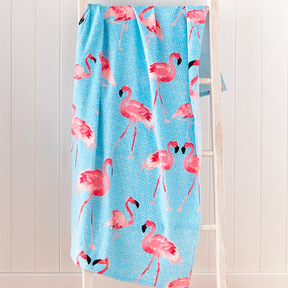 Catherine Lansfield Flamingo Beach Towel