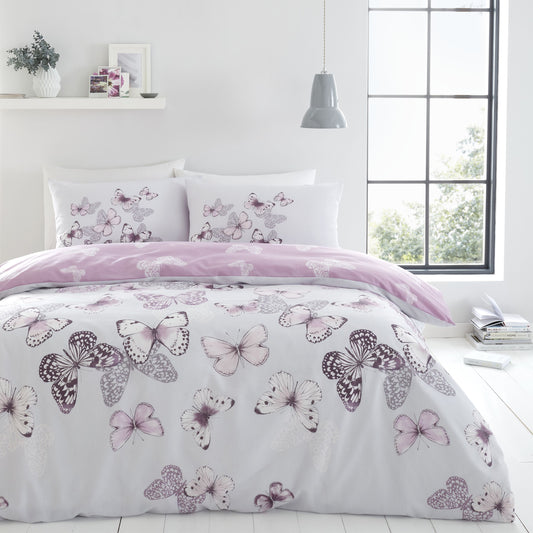 Catherine Lansfield Scatter Butterfly Duvet Cover Set