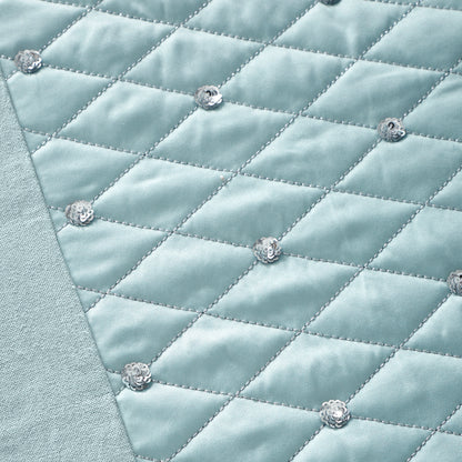 Catherine Lansfield Sequin Cluster Bedspread - Duck Egg